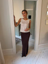 Silja top with glitter - White