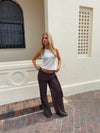 Silja top with glitter - White