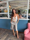 Elvira top with sequins - Beige