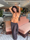 Lumi top with sequins - Orange