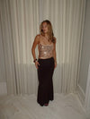 Tine top with sequins - Rosa/gold