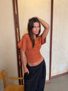 Sina top with smock – Orange