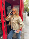Malin Tomkins 3/4 sleeve jacket - Beige