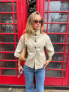 Malin Tomkins 3/4 sleeve jacket - Beige