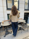 Noami trenchcoat with collar - Beige/navy