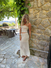 Jimma tube top with lace - White/beige