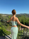 Ema tube top with sequins – Mint green