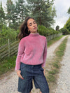 Silkeline turtleneck - Purple/red