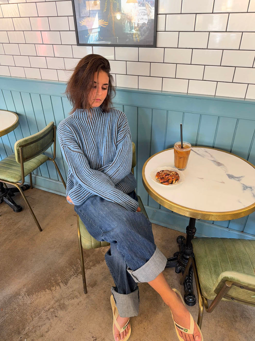 Silkeline turtleneck - Blue