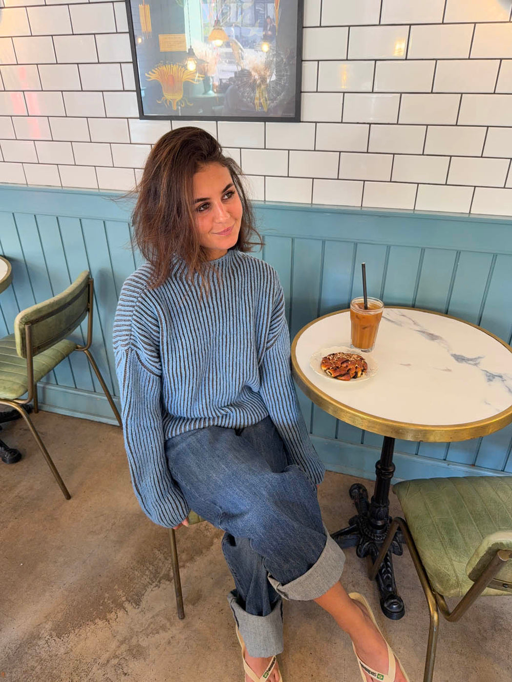 Silkeline turtleneck - Blue