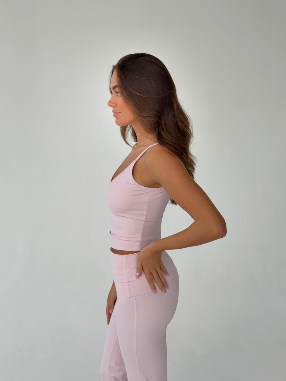 Lively v-neck tank top - Candy floss