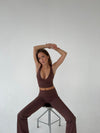 Ultimate v-neck top - Espresso