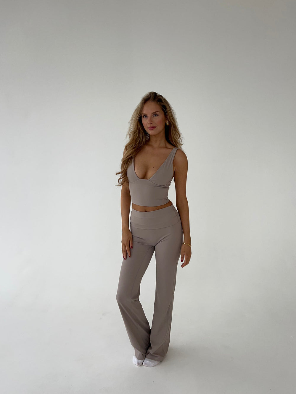 Ultimate v-neck top - Ash