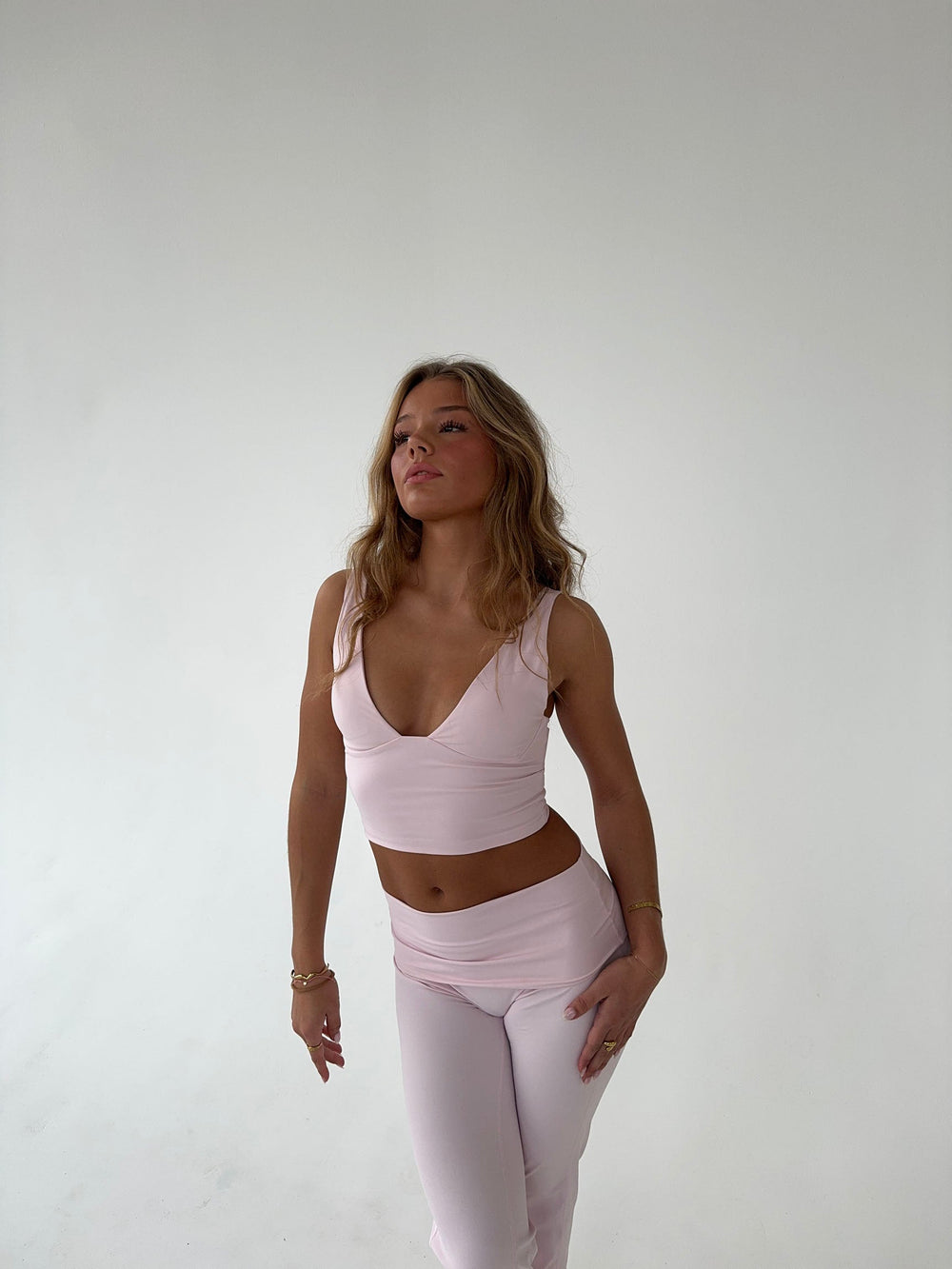 Ultimate v-neck top - Candyfloss