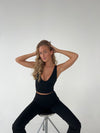 Ultimate v-neck top - Jet Black