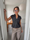 Miley fitted shirt - Dark denim