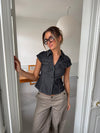 Miley fitted shirt - Dark denim