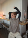 Fiona high neck vest - Beige