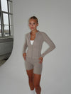Essential zip up jacket - Ash