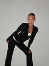 Essential zip up jacket - Jet black
