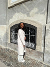 Paisley coat - off white/white