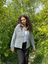 Mikayla striped jackey - Navy/white