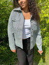 Mikayla striped jackey - Navy/white