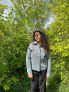 Mikayla striped jackey - Navy/white