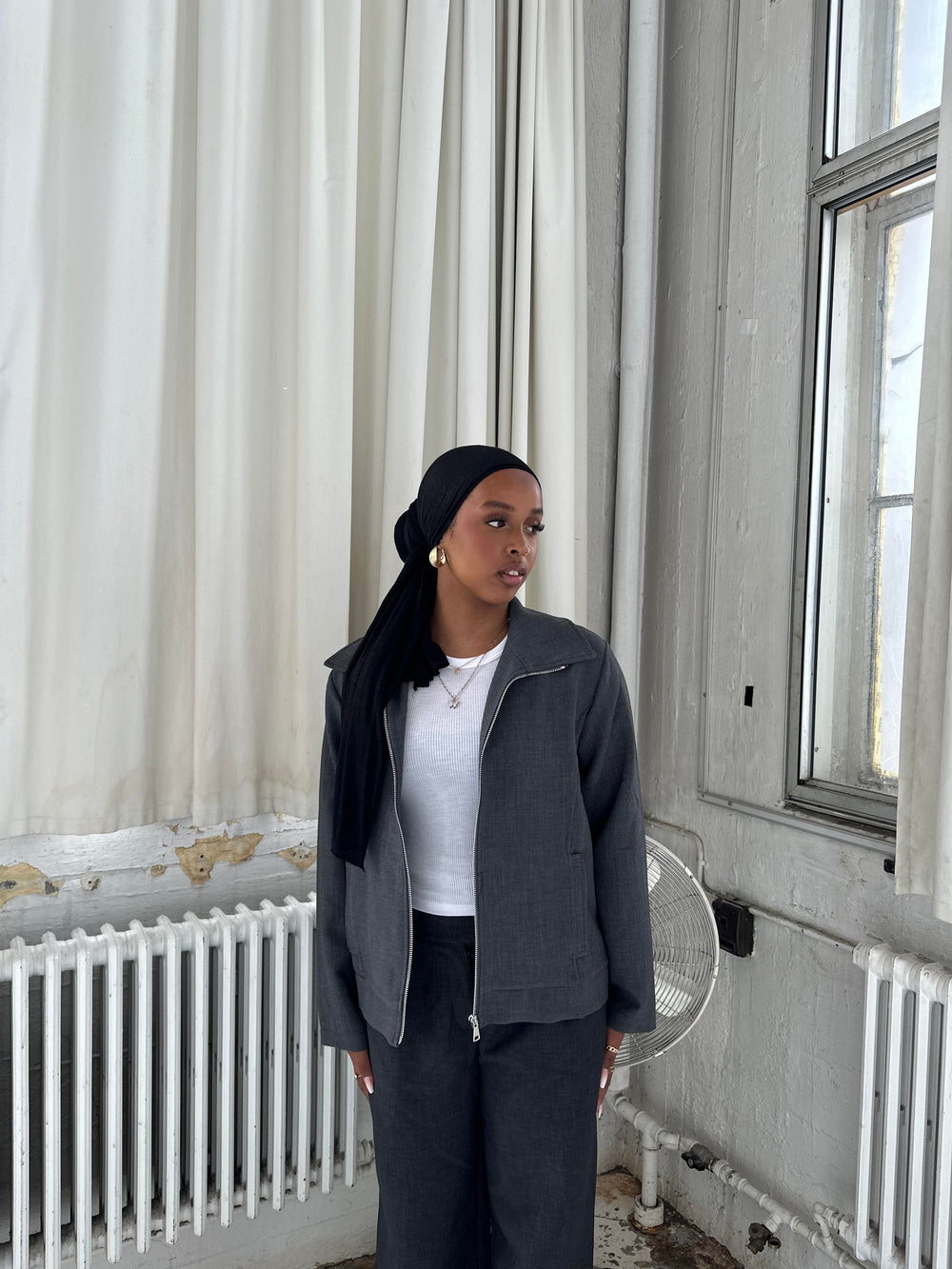 Melania suit jacket - Grey