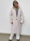 Paisley coat - off white/white