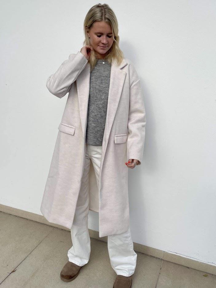 Paisley coat - off white/white