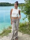Cami top with open back - White