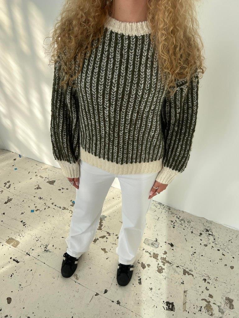Sira knit - white/khaki